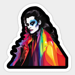 The Rainbow Vampire Rockstar - Sucking Blood and Stealing Hearts Sticker